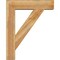 Ekena Millwork Traditional Block Rough Sawn Bracket w/ Offset Brace, Western Red Cedar, 8"W x 32"D x 40"H BKT0806X32X40TRA05RWR - alternate 3